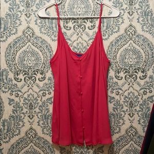 NWT - Hot Pink Flowy Cami with Buttons